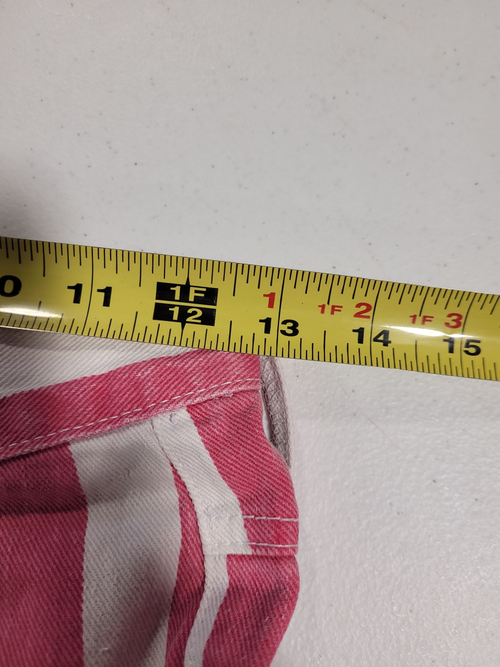 Women’s Pink and White Striped Shorts - Picture 4 of 4